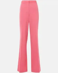 Stella McCartney Pantaloni flared Iconic in misto lana Rosa