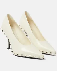 Valentino Garavani Pumps Rockstud in pelle Bianco