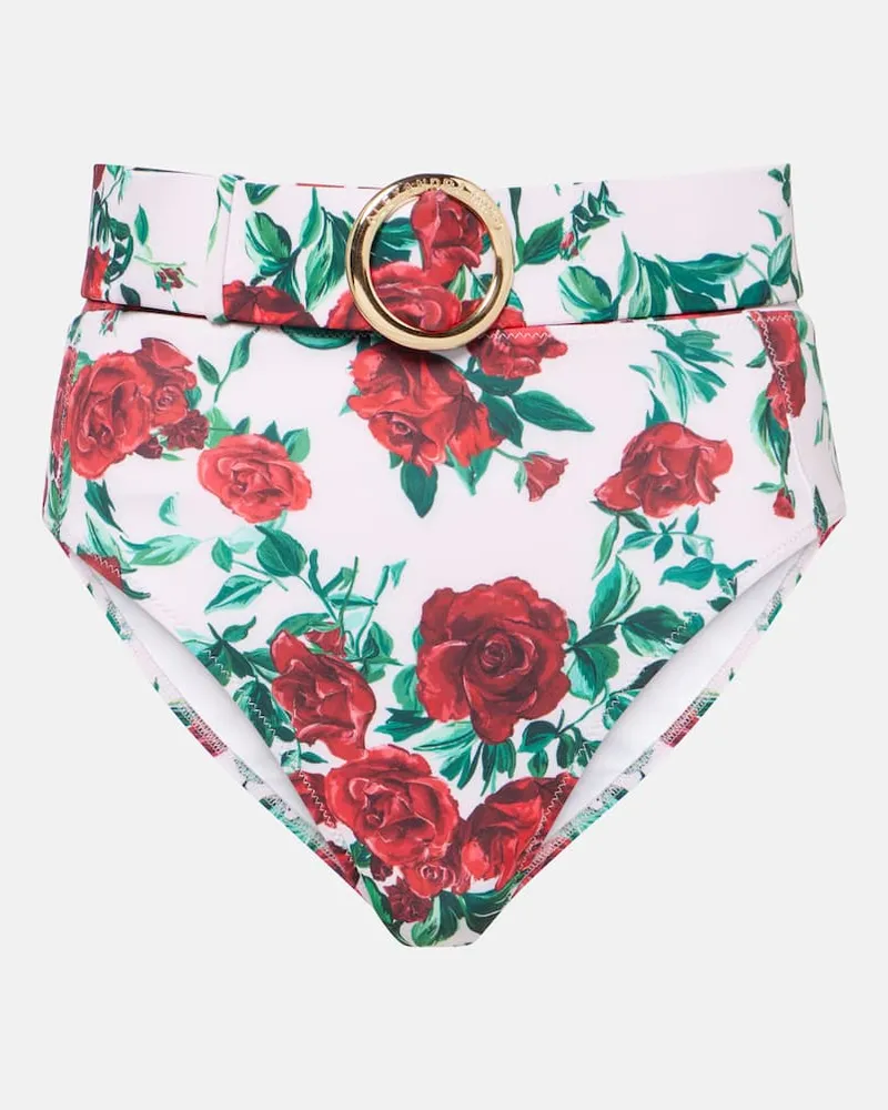 Alexandra Miro Slip bikini Ines con stampa floreale Rosa