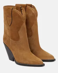 Isabel Marant Stivaletti texani Leyane in suede Beige