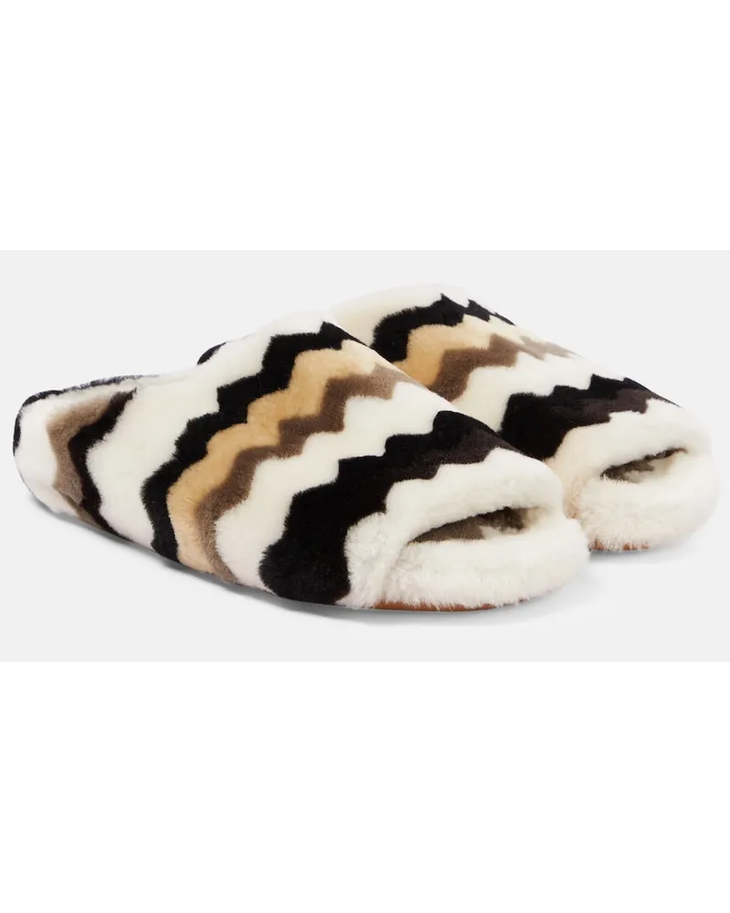 Chloé ChloÃ© Slipper Saam in shearling Multicolore