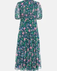 Diane von Furstenberg Abito midi Blossom in chiffon Multicolore