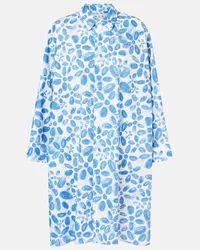 Marni Abito in cotone con stampa floreale Blu