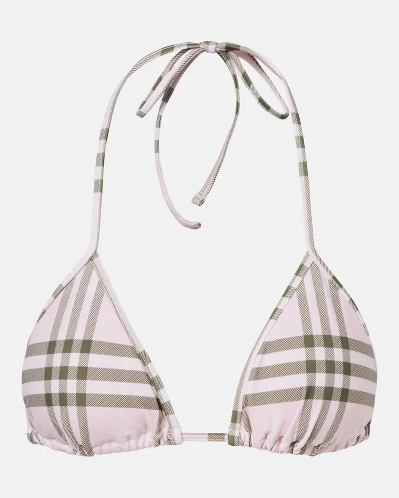 Burberry Top bikini Burberry Check Rosa