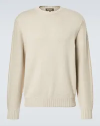 Loro Piana Pullover Cervatto in cashmere Bianco