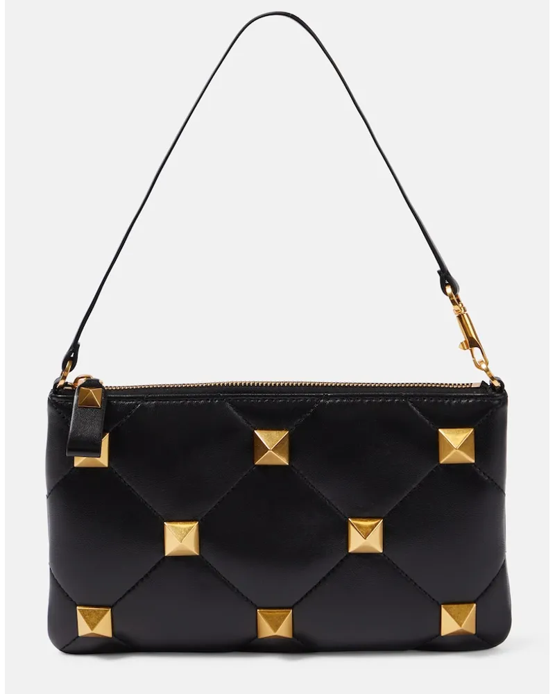 Valentino Garavani Pochette Roman Stud in pelle matelassÃ Nero