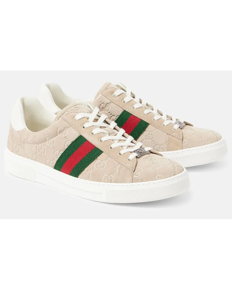 Gucci Sneakers in suede GG Multicolore