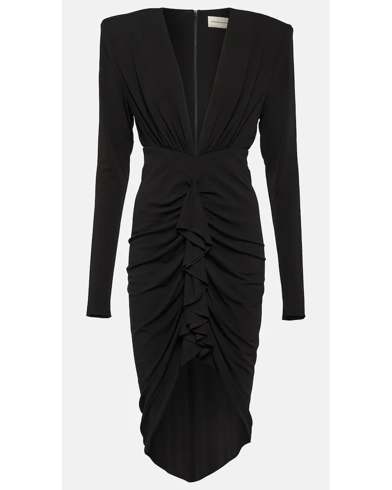 Alexandre Vauthier Abito midi in jersey Nero