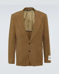 Dolce & Gabbana Blazer Re-Edition in cotone Marrone