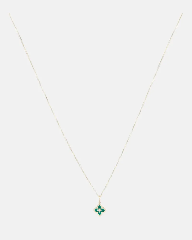 Sydney Evan Collana Mini Moroccan in oro 14kt con smalto e diamanti Oro