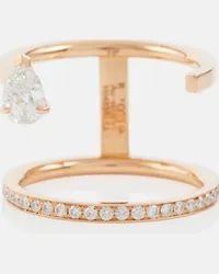 Repossi Anello Serti Sur Vide in oro rosa 18kt con diamanti Oro