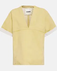 Jil Sander Blusa di jeans Giallo