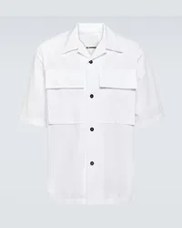 Jil Sander Camicia in popeline di cotone Bianco