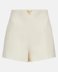 Valentino Garavani Shorts Crêpe Couture a vita alta Blu