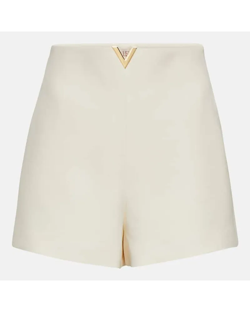 Valentino Garavani Shorts CrÃªpe Couture a vita alta Blu