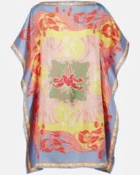 Etro Top Etro Summer in twill di seta Multicolore