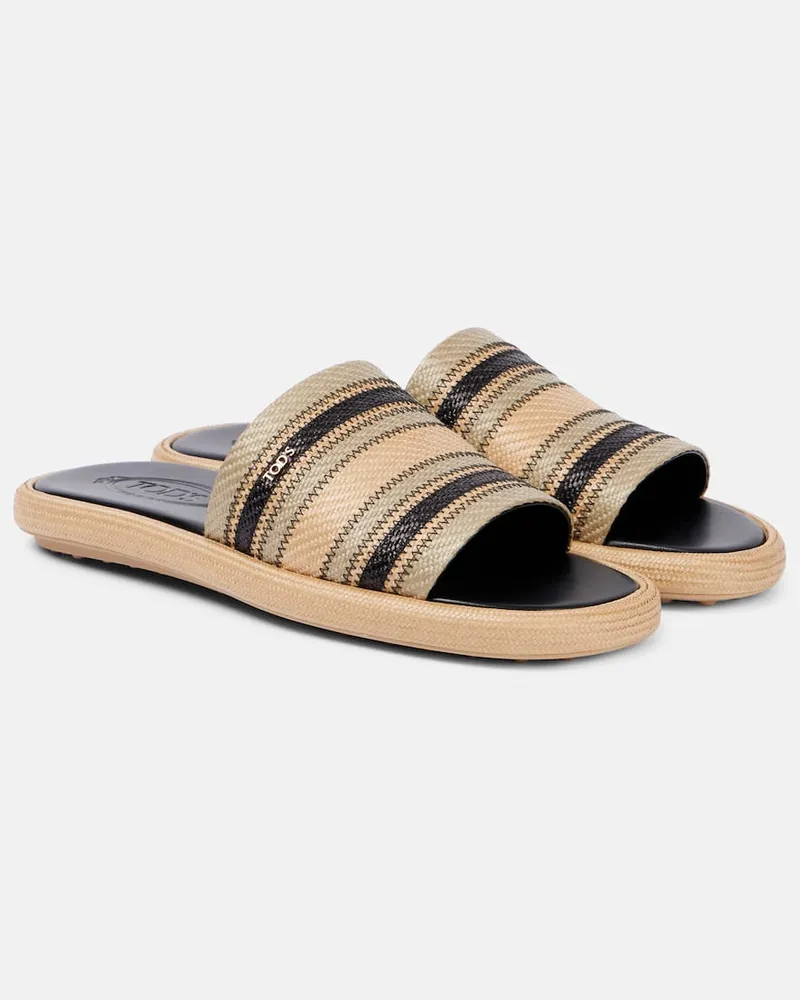 TOD'S Sandali a righe Multicolore