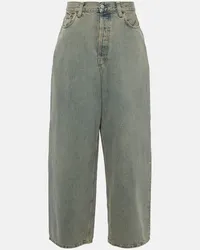 Acne Studios Jeans Delta a gamba larga e vita media Blu