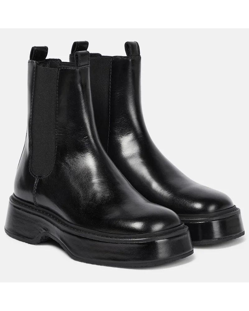 AMI Paris Stivaletti Chelsea in pelle Nero