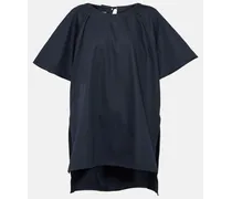 Co T-shirt oversize in cotone e seta Blu