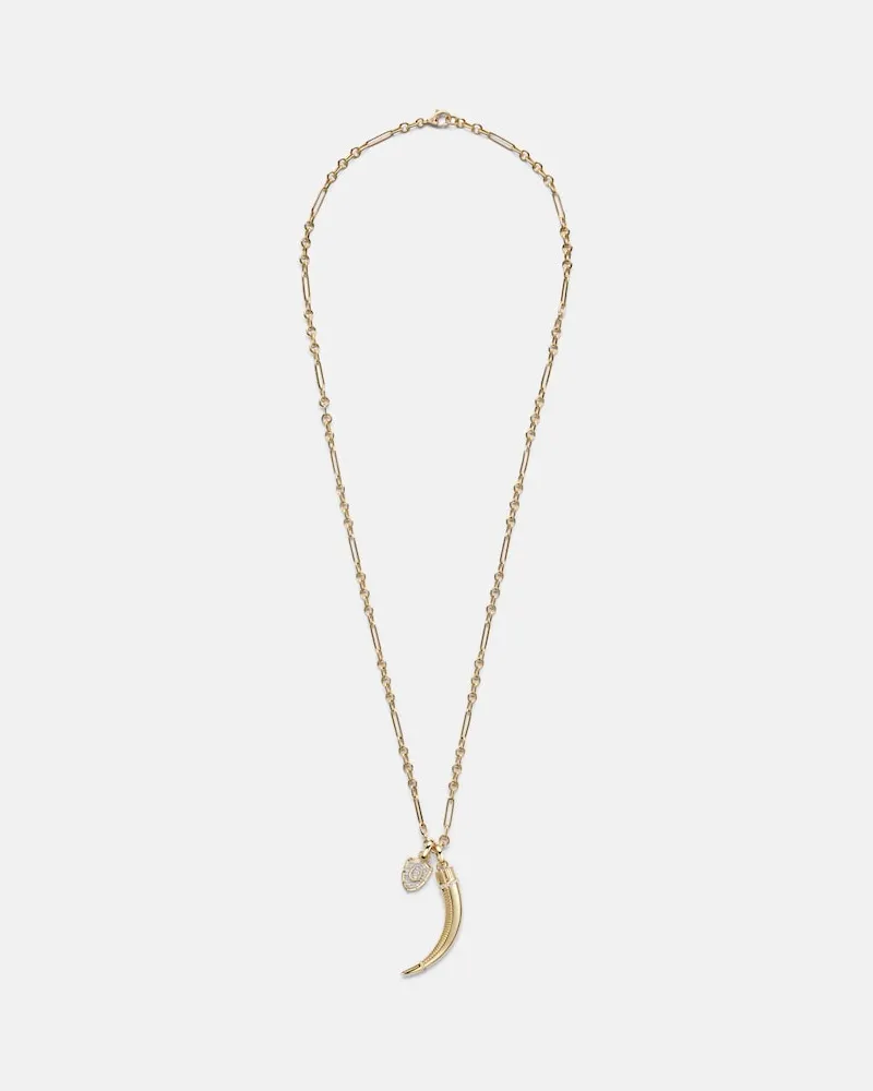 FOUNDRAE Collana Protection & La Loba Claw in oro 18kt Oro