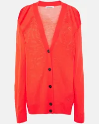 Jil Sander Cardigan in lana Rosso