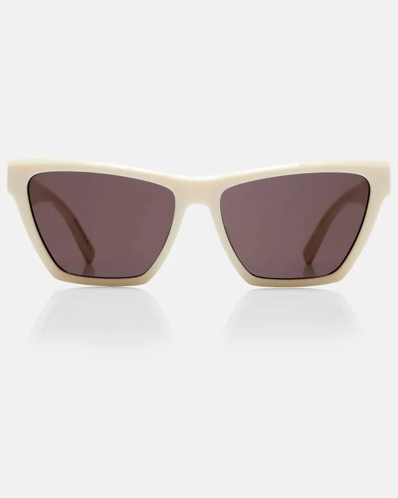 Saint Laurent Occhiali da sole squadrati SL M103 Bianco