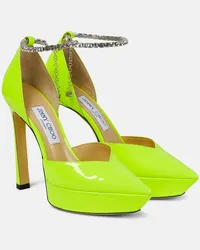 Jimmy Choo Pumps Saeda 125 con plateau Giallo