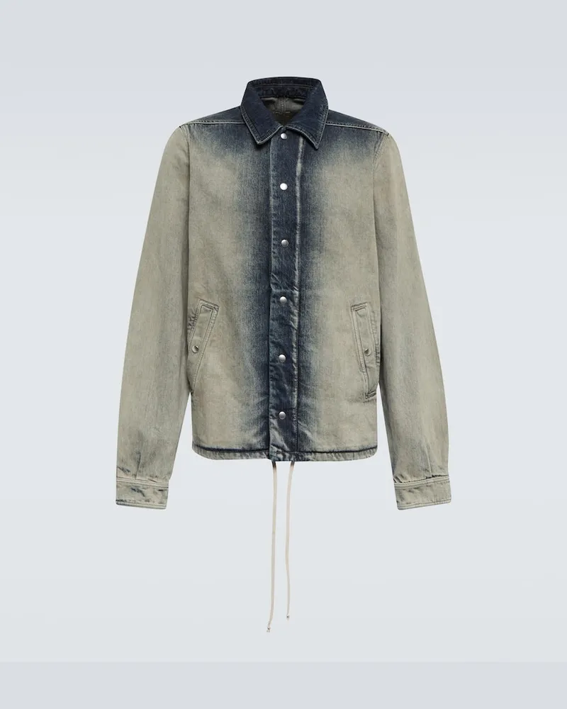 Rick Owens Giacca in denim sbiadito Blu
