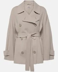 Max Mara Trench Louis in lana vergine Beige