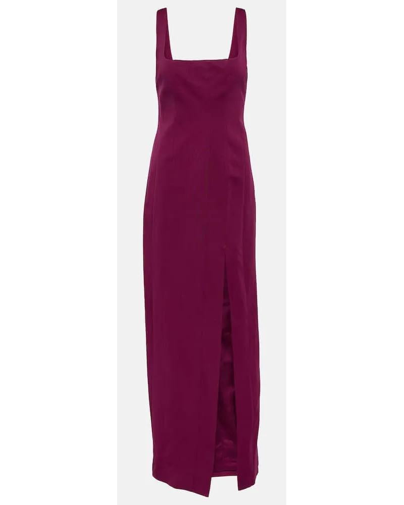 STAUD Abito lungo Portrait in misto cotone Rosa
