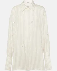 Loewe x Suna Fujita - Camicia in seta e cotone Multicolore