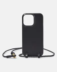 Bottega Veneta Custodia per iPhone 14 Pro Max in pelle Nero