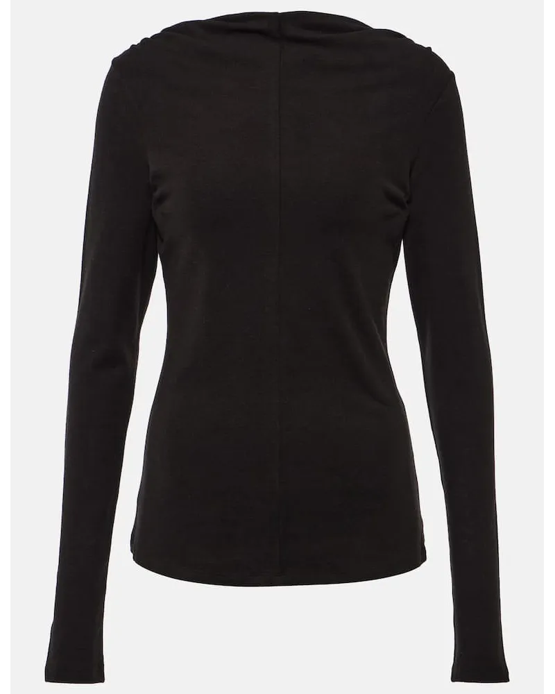 Proenza Schouler White Label - Top Charlie in jersey Nero