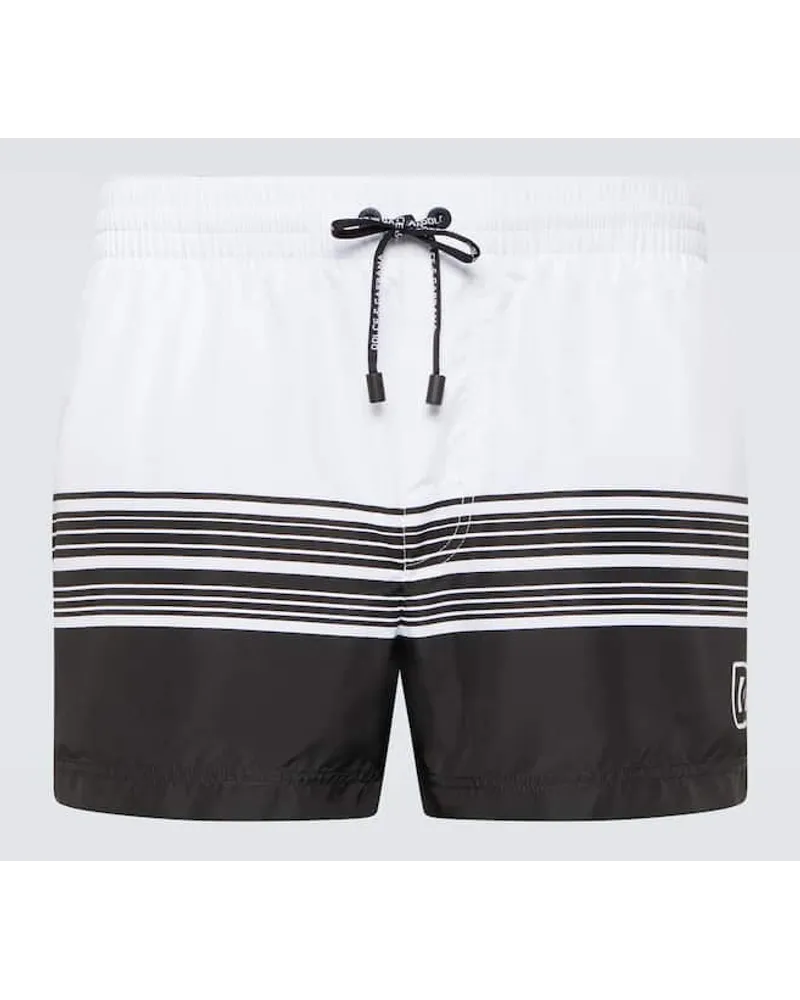 Dolce & Gabbana Costume da bagno con stampa Nero