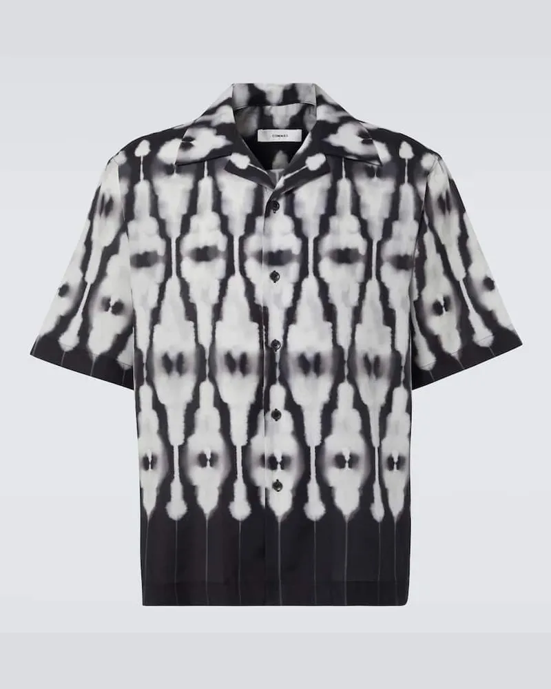 COMMAS Camicia Ritual in cotone e seta con stampa Multicolore