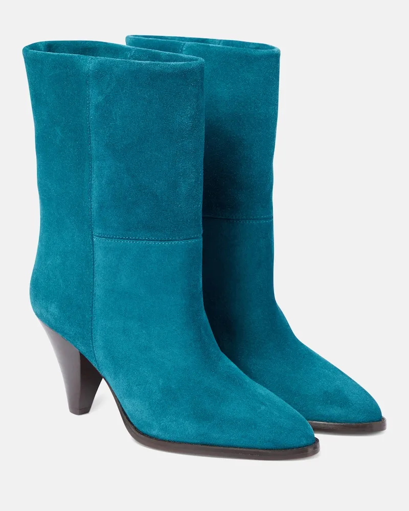 Isabel Marant Stivaletti Rouxa in suede Blu