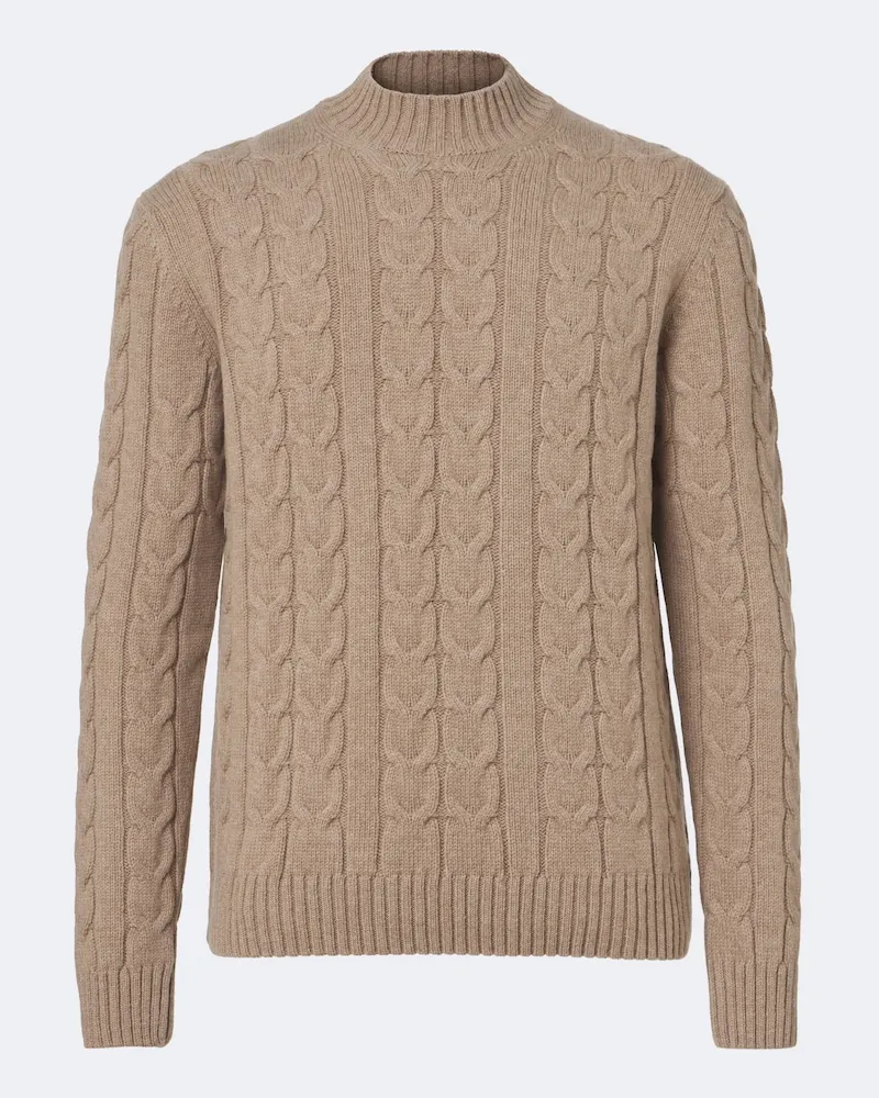 Slowear Pullover in lana vergine Marrone