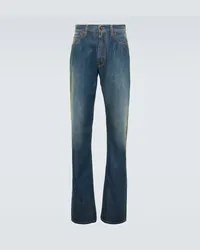 Maison Margiela Jeans regular a vita media Blu