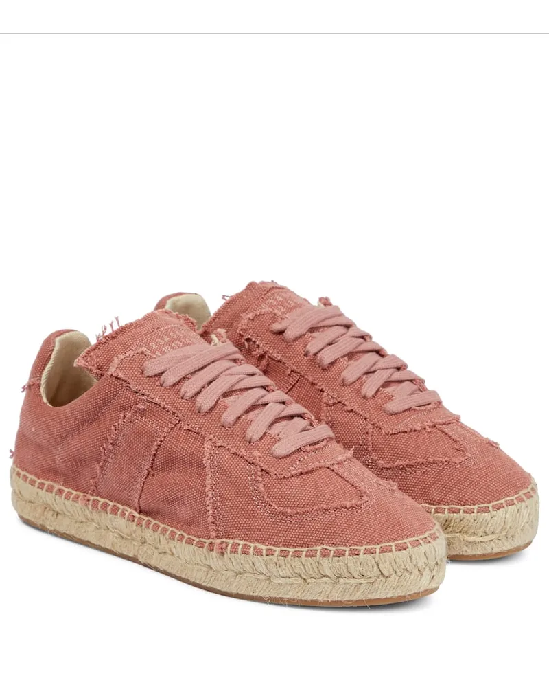 Maison Margiela Sneakers espadrillas Replica in canvas Rosa