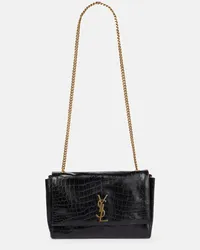 Saint Laurent Borsa reversibile Kate Medium in pelle e suede Marrone