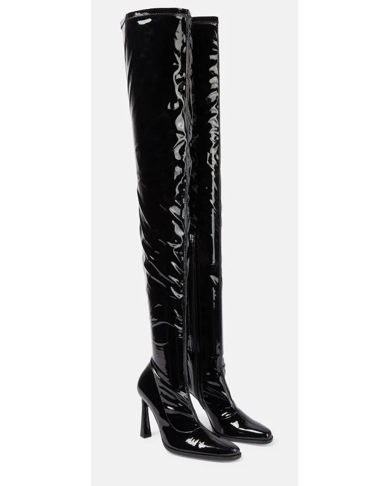 Magda Butrym Stivali cuissardes in latex Nero