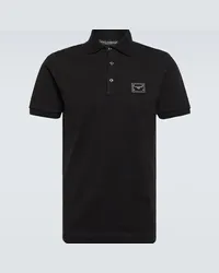 Dolce & Gabbana Polo in cotone piqué Nero