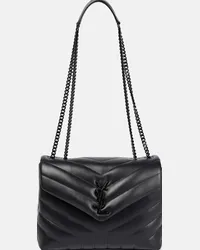 Saint Laurent Borsa a spalla Loulou Small in pelle Nero