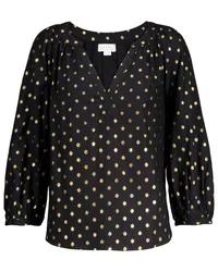 Velvet Blusa Maisee a pois Nero