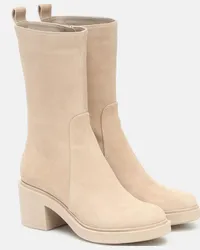 Gianvito Rossi Stivaletti in suede Beige