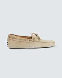 TOD'S Mocassini Gommino in suede Beige