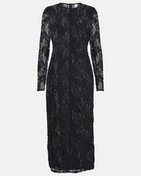 Zimmermann Abito midi in pizzo Nero