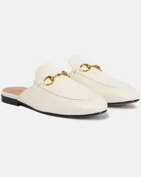 Gucci Slippers Princetown in pelle Bianco