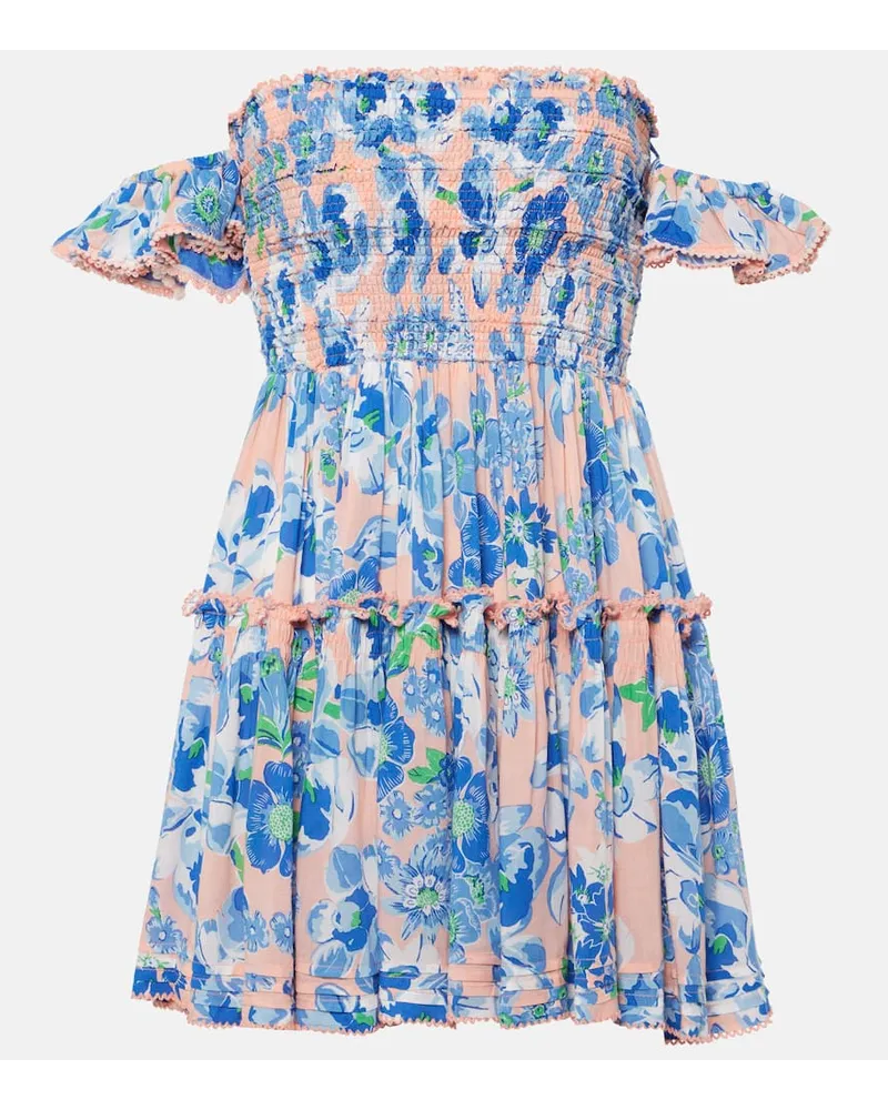 Poupette St Barth Miniabito Aurora con stampa floreale Rosa